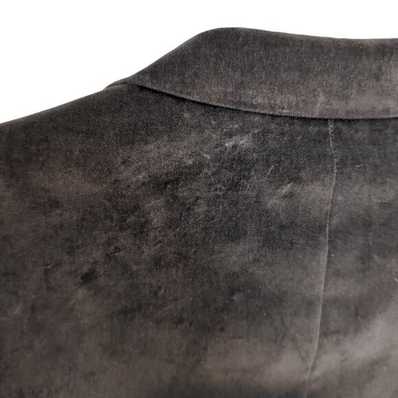 Arturo Calle Velvet Sport Coat Men's Size 42L 42 Long Gray Blazer Jacket FLAWS - Picture 8 of 16